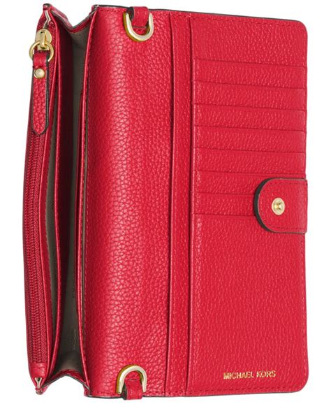 michael kors mott pebbled leather phone crossbody wallet